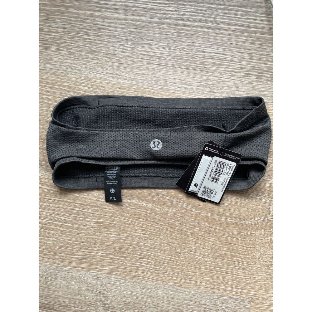 Lululemon Dark Gray Metal Vent Tech Headband (NWT)